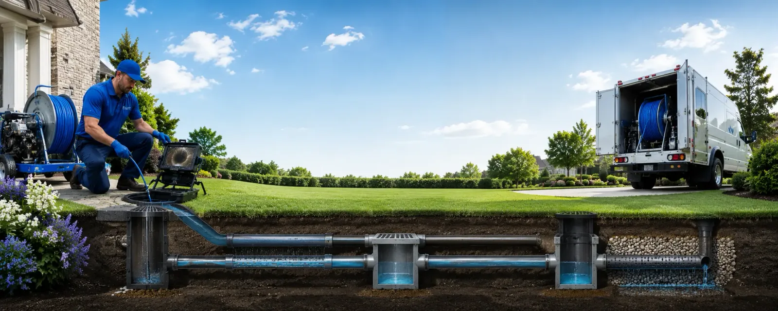 Outdoor drain cleaning information for Bertha, MN